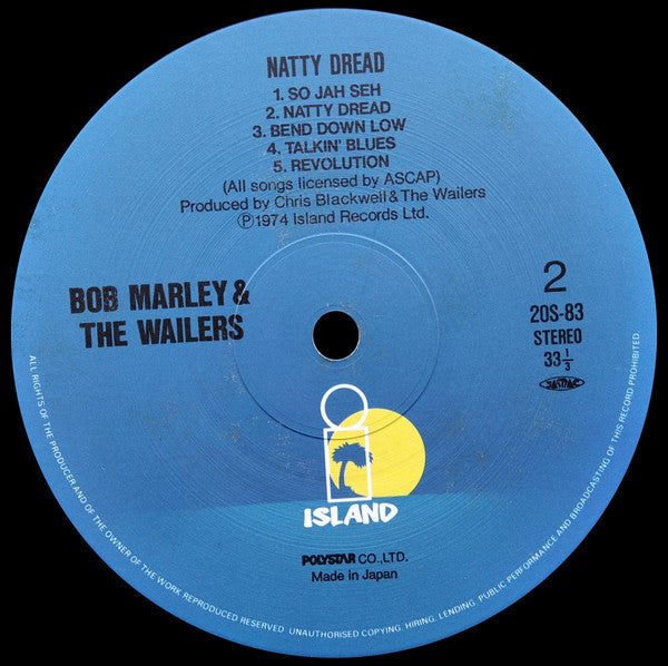 Bob Marley & The Wailers - Natty Dread (LP, Album, RE)