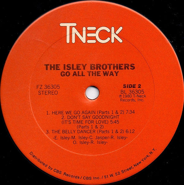 The Isley Brothers - Go All The Way (LP, Album, San)