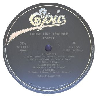 Spanos* - Looks Like Trouble (LP, Album, Promo)