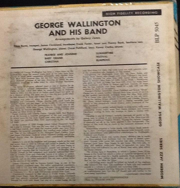 George Wallington And His Band - George Wallington Showcase(10", Al...