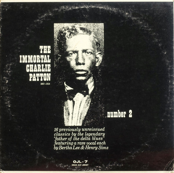 Charlie Patton* - The Immortal Charlie Patton Number 2 (LP, Comp, RP)