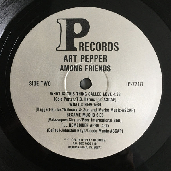 Art Pepper - Among Friends (LP, Album)