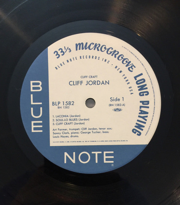 Cliff Jordan* - Cliff Craft (LP, Album, Mono, Ltd, RE)