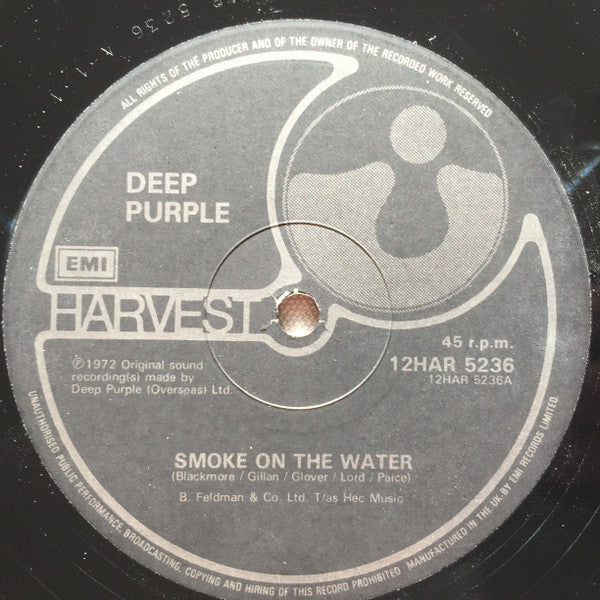 Deep Purple - Smoke On The Water (12"", Single)