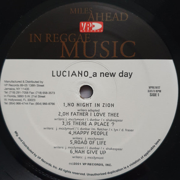 Luciano (2) - A New Day (LP, Album)