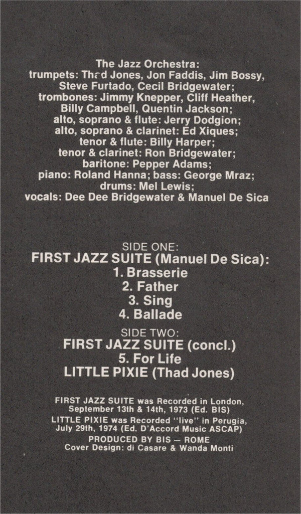 Thad Jones & Mel Lewis - First Jazz Suite(LP, Album, Wit)