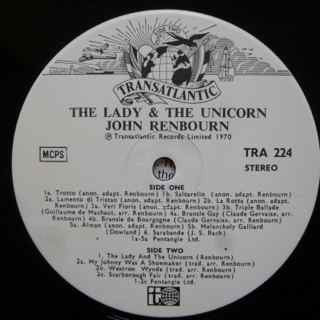 John Renbourn - The Lady And The Unicorn (LP, Album, RE)