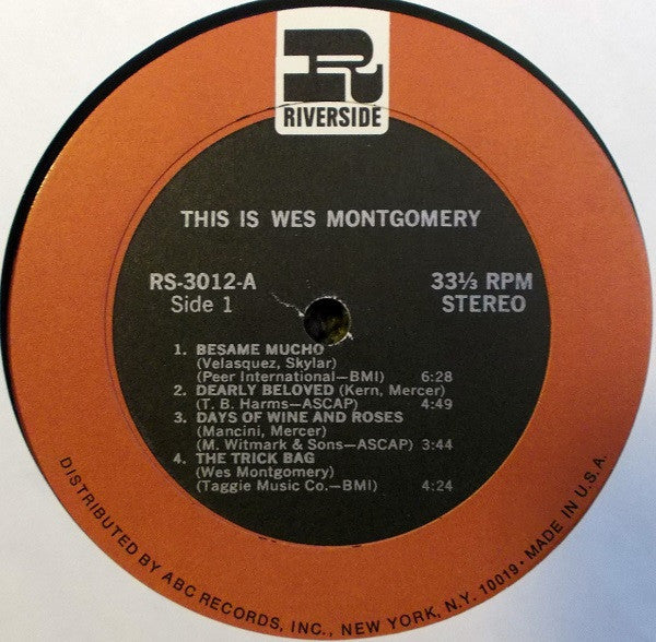 Wes Montgomery - This Is Wes Montgomery (LP, RE, RM)