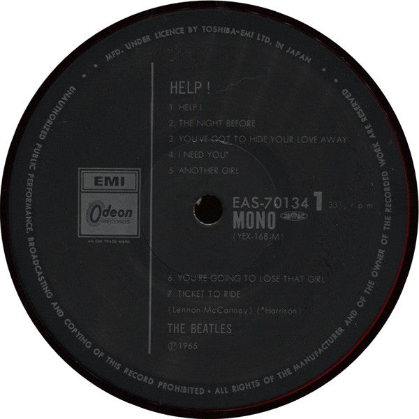 The Beatles - Help! (LP, Album, Mono, Ltd, RE, Red)