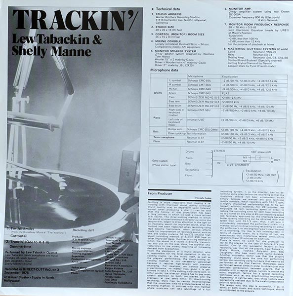 Lew Tabackin & Shelly Manne - Trackin' (12"", Promo)