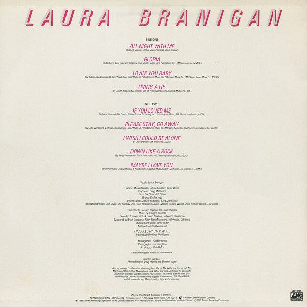 Laura Branigan - Branigan (LP, Album)