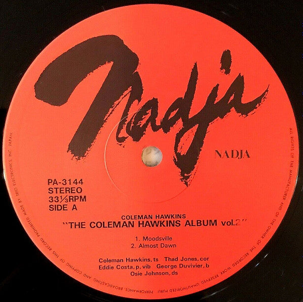Coleman Hawkins - The Coleman Hawkins Album Vol. 2 (LP, Comp)