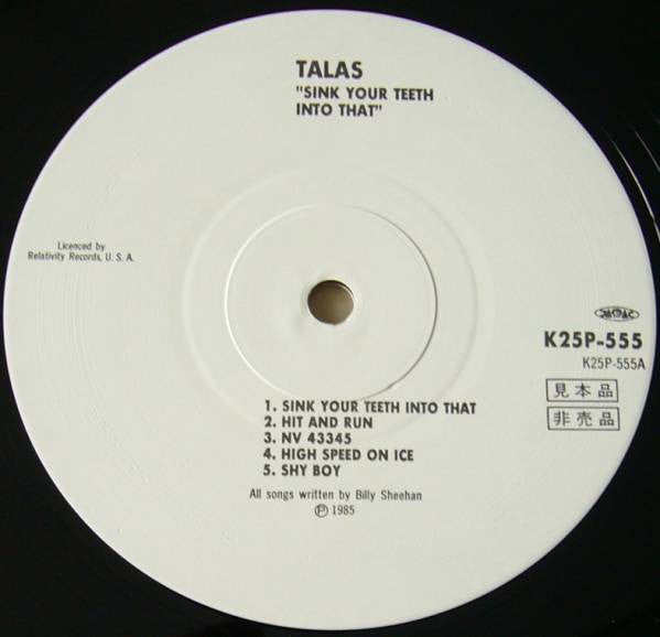 Talas - Sink Your Teeth Into That (LP, Album, Promo)