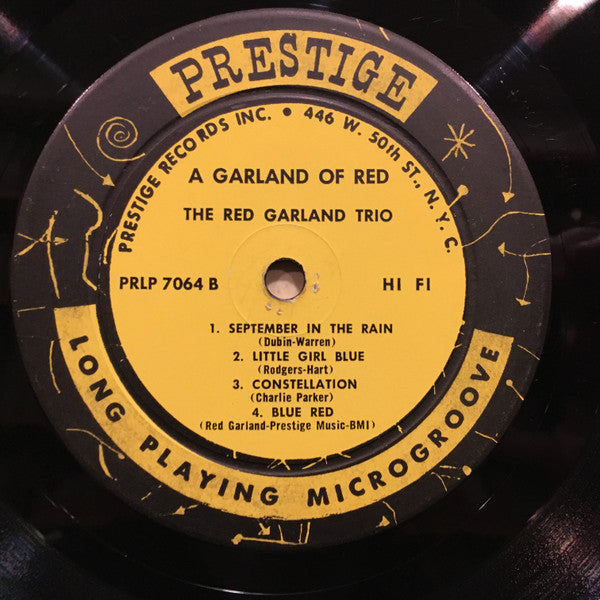 The Red Garland Trio - A Garland Of Red(LP, Album, Mono)