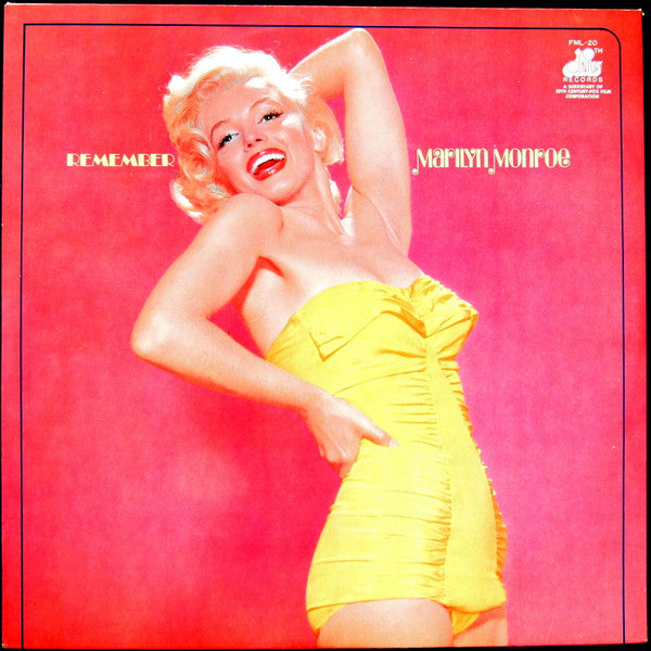 Marilyn Monroe - Remember Marilyn (LP, Comp)