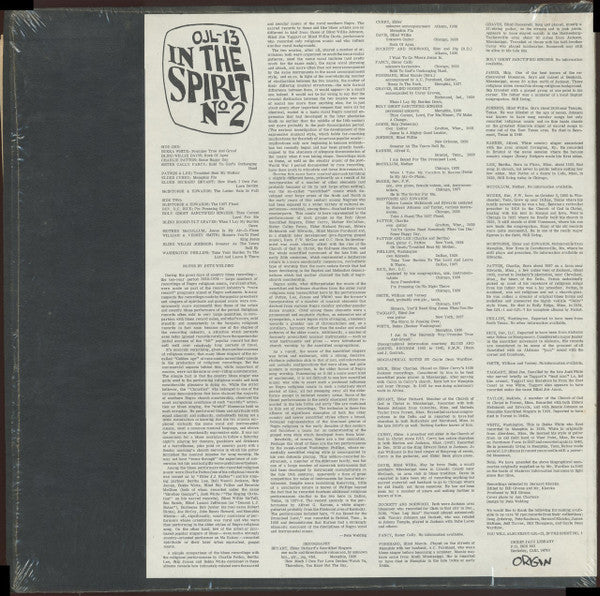 Various - In The Spirit Vol. 2 (LP, Comp, RE)