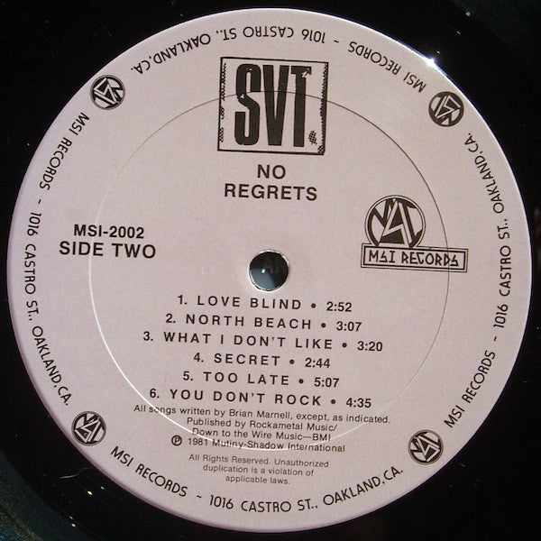 SVT - No Regrets (LP, Album)