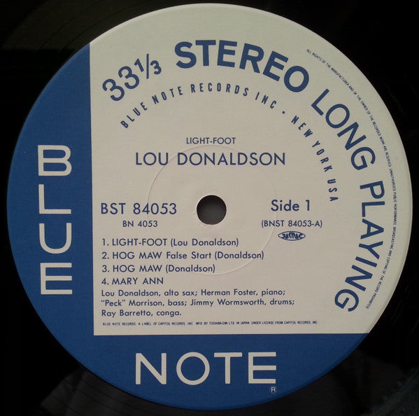 Lou Donaldson - Light-Foot (LP, Album, Ltd, RE)