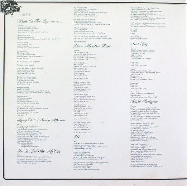 Queen - A Night At The Opera (LP, Album, PRC)