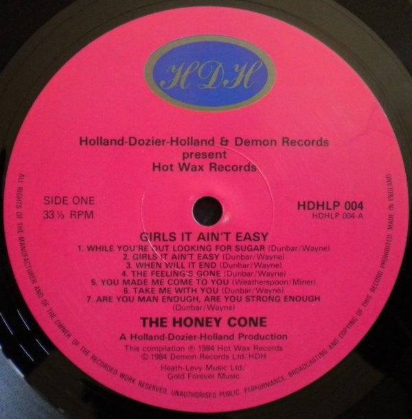 The Honey Cone* - Girls It Ain't Easy (LP, Comp)