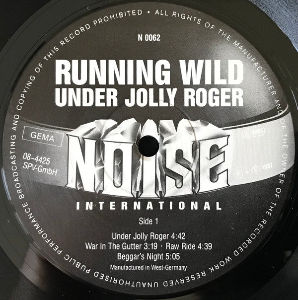 Running Wild - Under Jolly Roger (LP, Album)