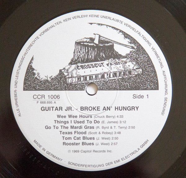 Guitar Jr. - Broke An' Hungry (LP, Album, RE)