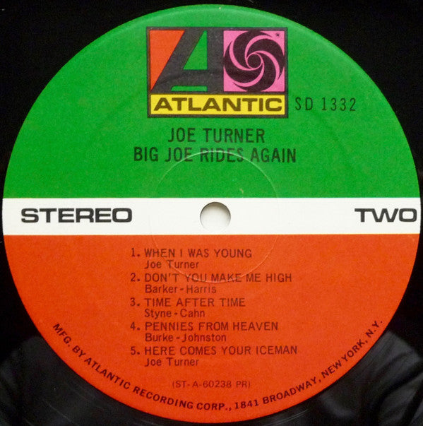 Joe Turner* - Big Joe Rides Again (LP, Album, RE)