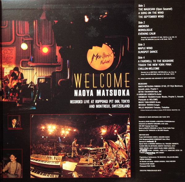 Naoya Matsuoka - Welcome (2xLP, Album, Gat)