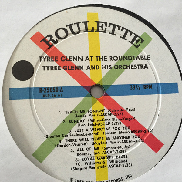 Tyree Glenn - Tyree Glenn At The Roundtable (LP, Mono)