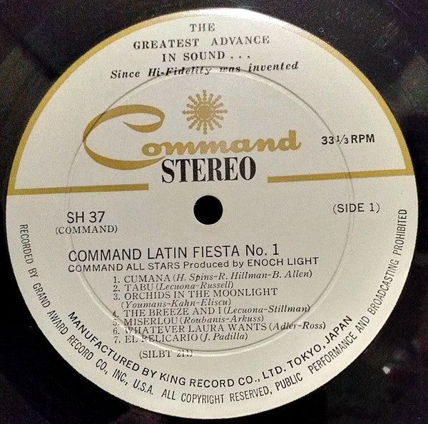 The Command All-Stars - Command Latin Fiesta Vol.1 (LP, Album, Gat)