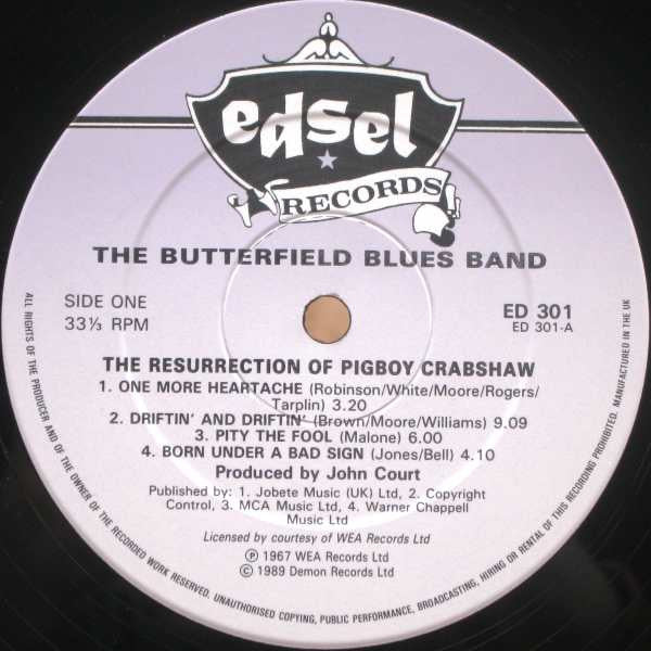 The Paul Butterfield Blues Band - The Resurrection Of Pigboy Crabsh...