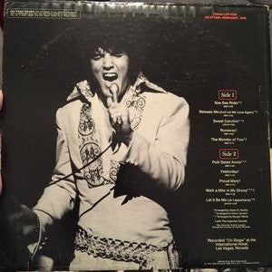 Elvis Presley - On Stage (February, 1970) (LP, Album)