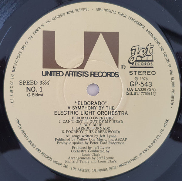 Electric Light Orchestra - Eldorado - A Symphony By The Electric Li...