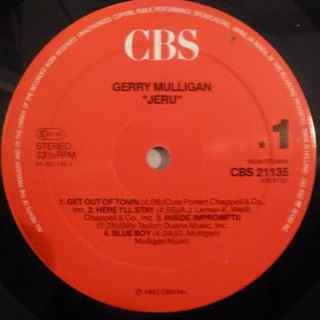 Gerry Mulligan - Jeru (LP, Album, RE)