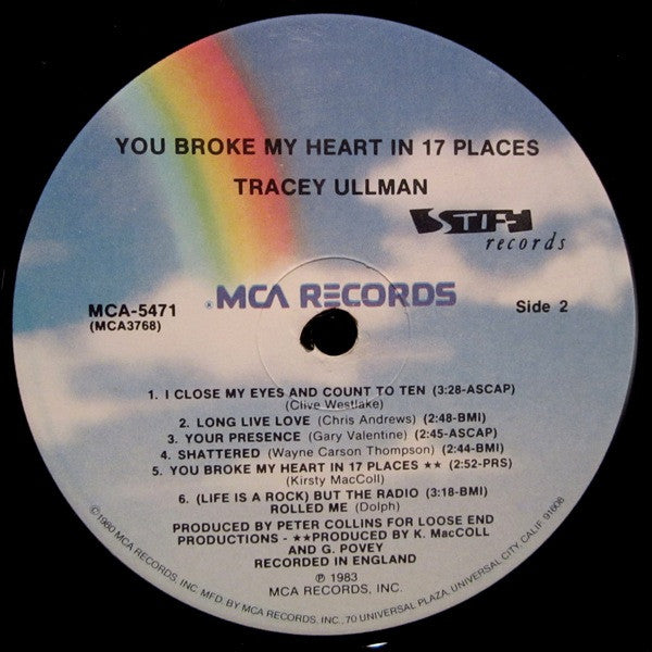 Tracey Ullman - You Broke My Heart In 17 Places (LP, Album)