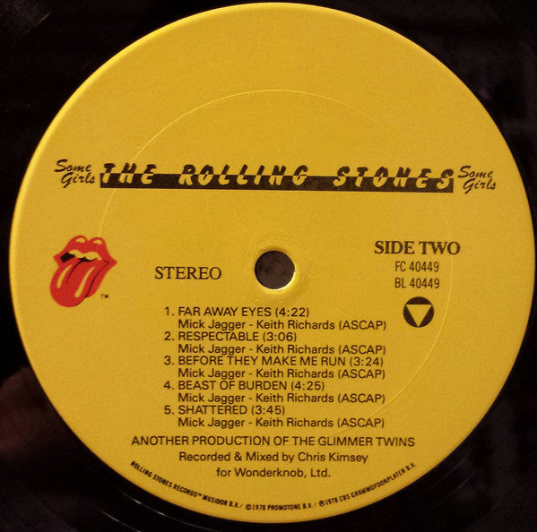 The Rolling Stones - Some Girls (LP, Album, RE)