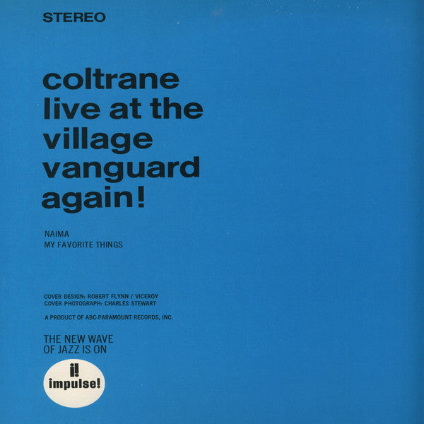 John Coltrane - Live At The Village Vanguard Again!(LP, Album, RE, ...