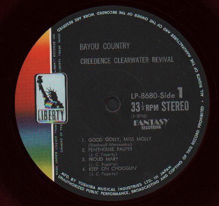 Creedence Clearwater Revival - Bayou Country (LP, Album, Red)
