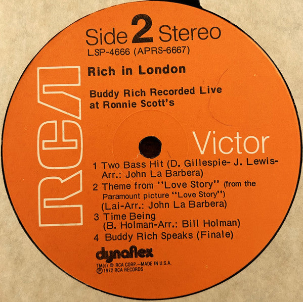 Buddy Rich - Rich In London (Buddy Rich Recorded Live At Ronnie Sco...