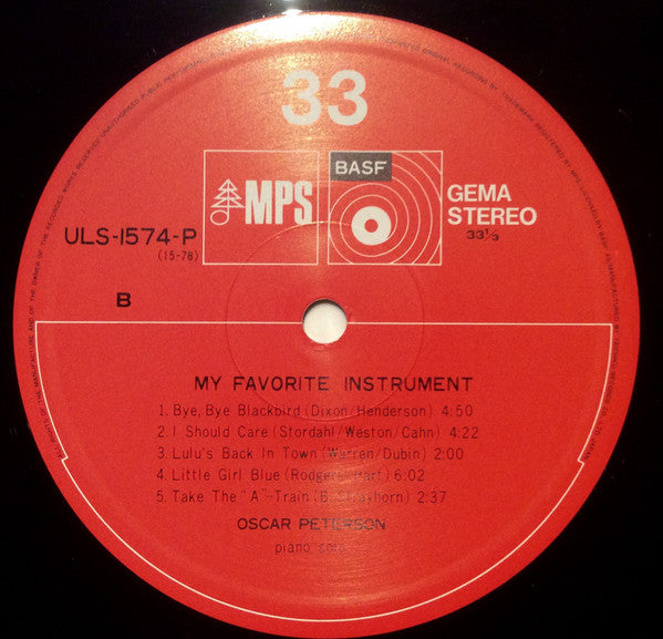 Oscar Peterson - My Favorite Instrument (LP, Album)