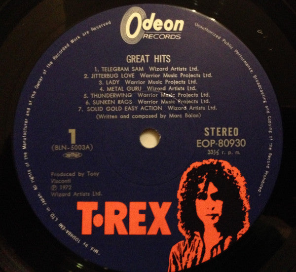 T. Rex - Great Hits (LP, Comp, RE)