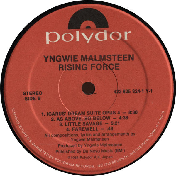 Yngwie J. Malmsteen* - Rising Force (LP, Album, Hau)