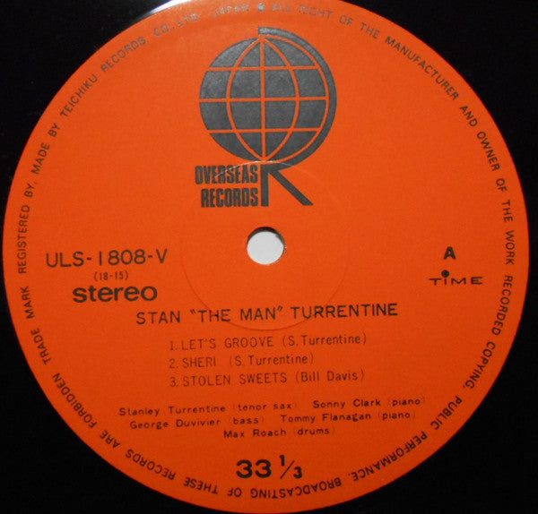 Stan Turrentine* - Stan ""The Man"" Turrentine (LP, Album, RE)