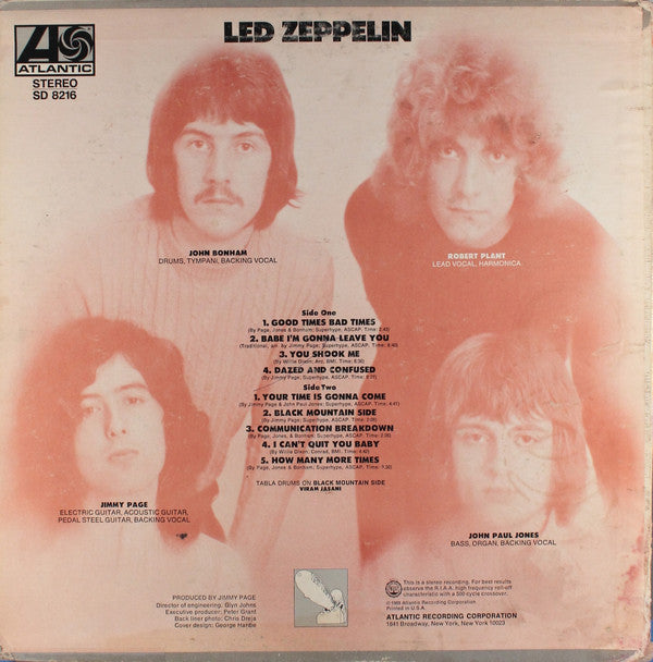 Led Zeppelin - Led Zeppelin (LP, Album, RE, PR )