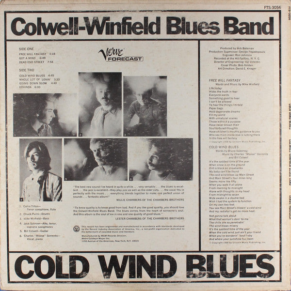 Colwell-Winfield Blues Band - Cold Wind Blues (LP, Album, MGM)