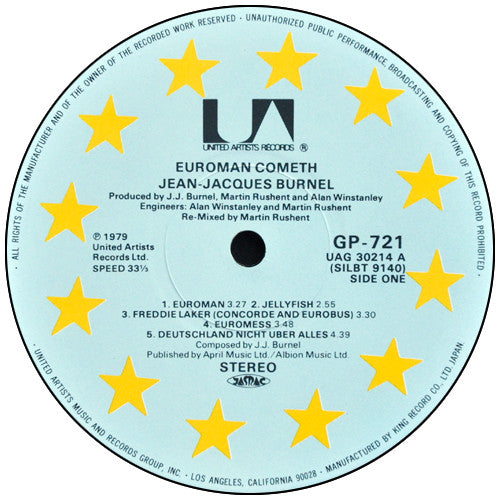 J.J. Burnel - Euroman Cometh (LP, Album)