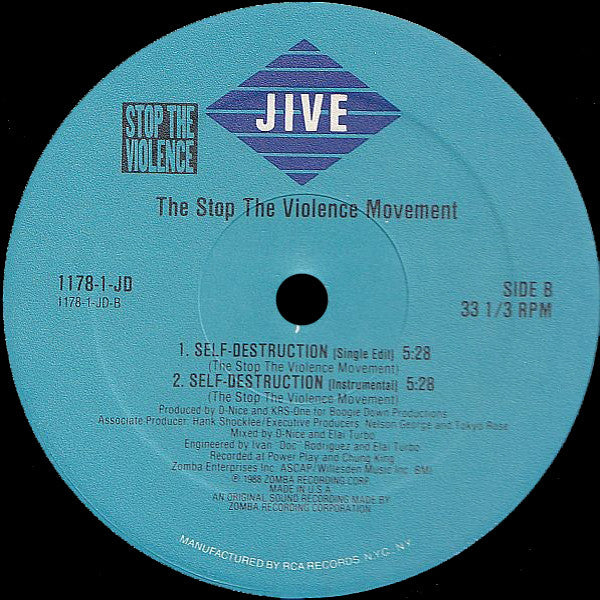 The Stop The Violence Movement - Self Destruction (12"")