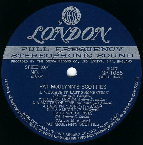 Pat McGlynn's Scotties - Pat McGlynn's Scotties (LP, Album, Gat)