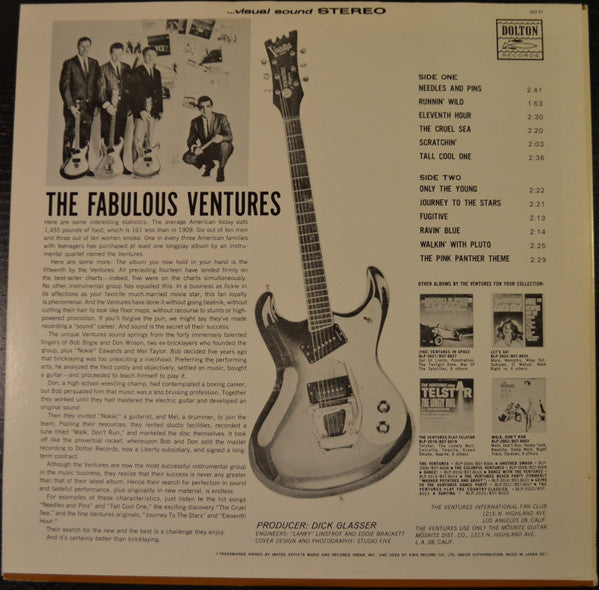 The Ventures - The Fabulous Ventures (LP, Album, RE)