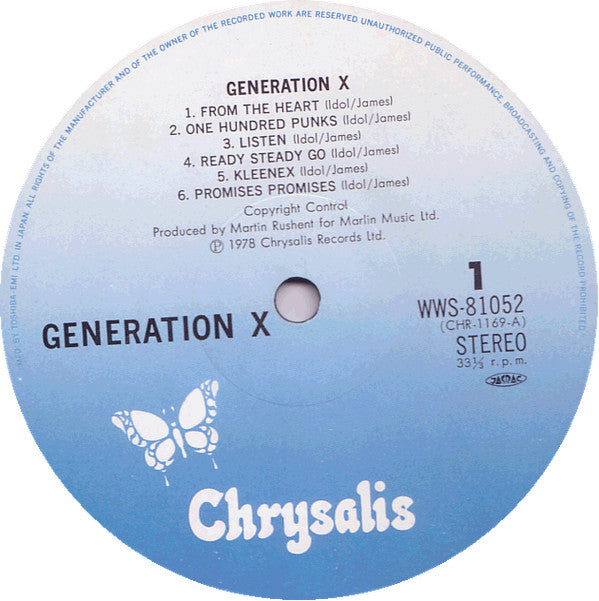 Generation X (4) - Generation X  (LP, Album)